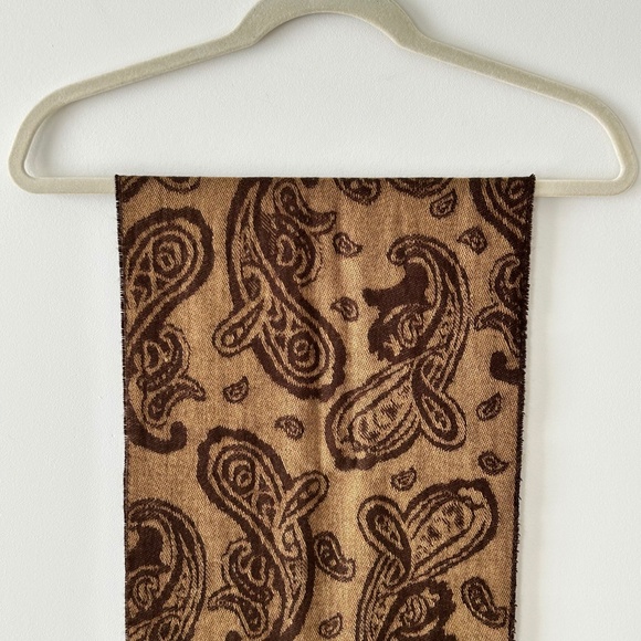 Cejon Brown & Tan Paisley Scarf - Picture 8 of 16